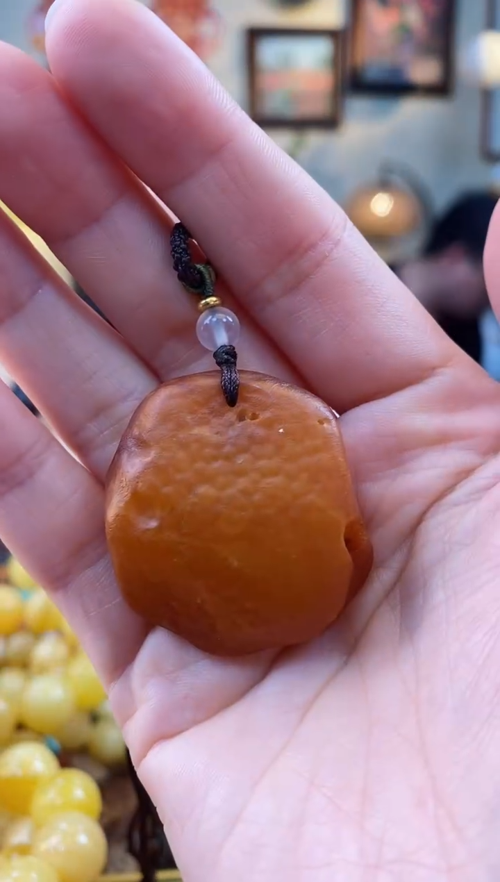 【闪购商品】琥珀颈饰未镶嵌吊坠