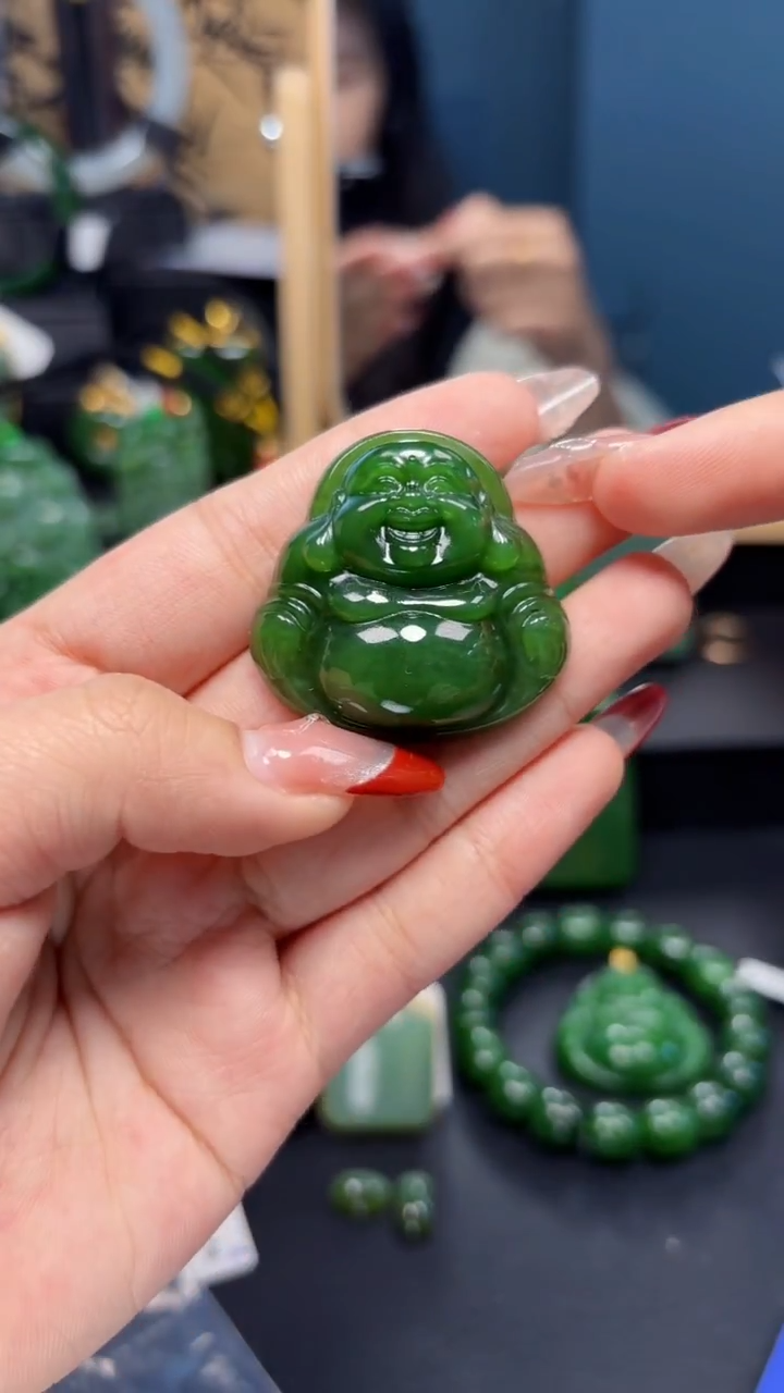 【闪购商品】和田玉（碧玉）吊坠(赠链)未镶嵌1