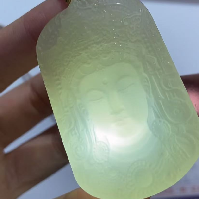 291721/和田玉晴水观音菩萨吊坠精雕挂件 s级品质  多样性一件发