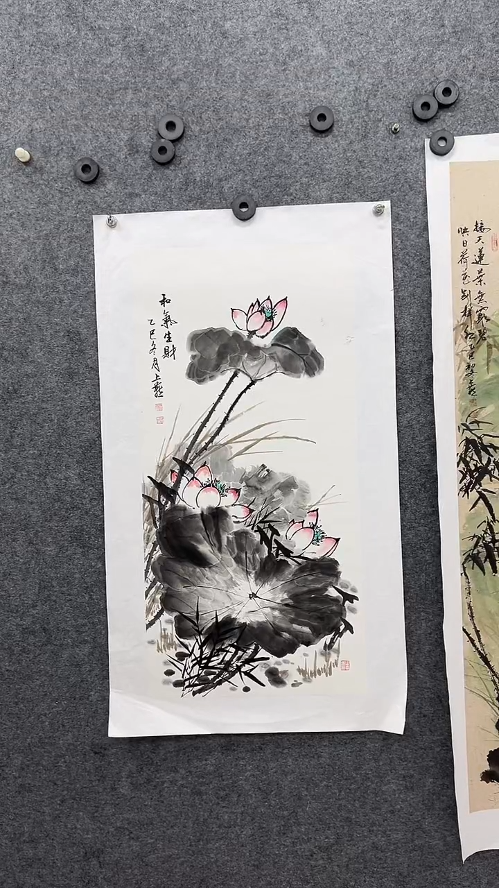 国画书画王生意国画荷花