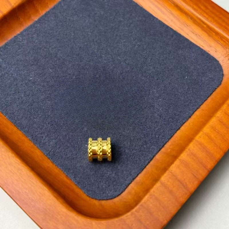 金福楼水贝足金999黄金小蛮腰DIY手串编绳WH1223