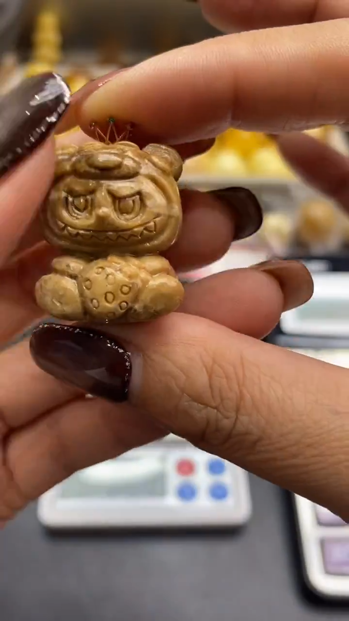 琥珀18K金镶嵌珠宝奇石1587