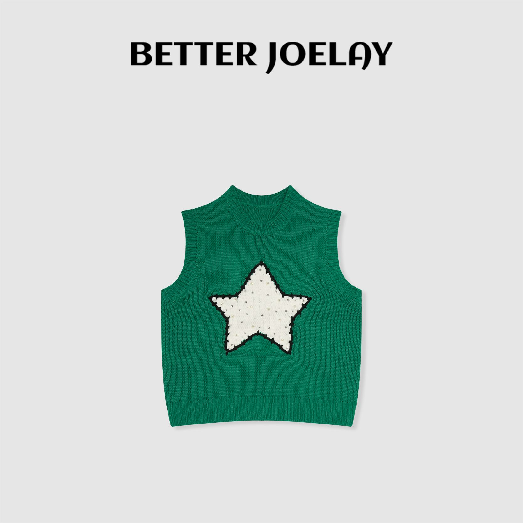 BETTER JOELAY-【丛林之星】针织马甲气质百搭慵懒舒适韩版LL5585