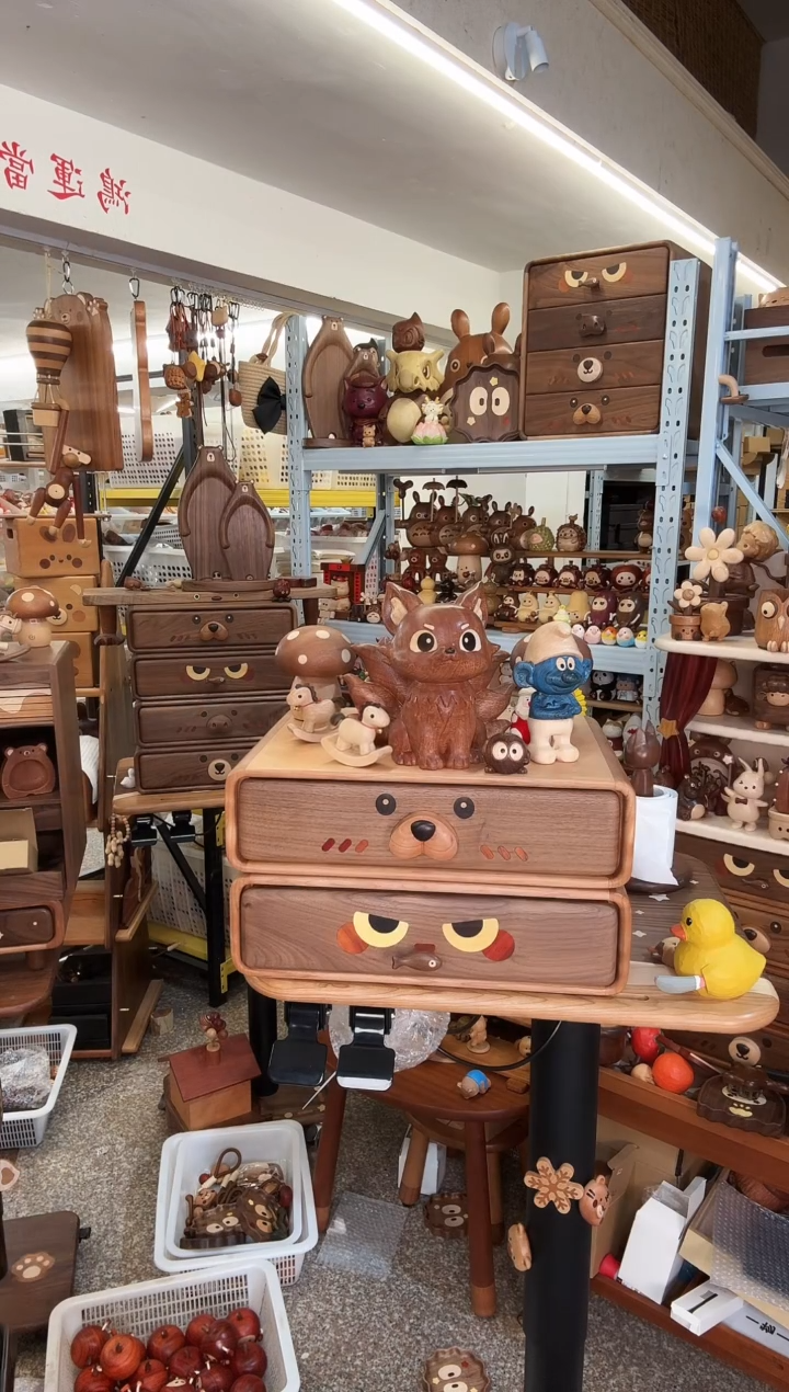 木瑕疵小号木马摆件