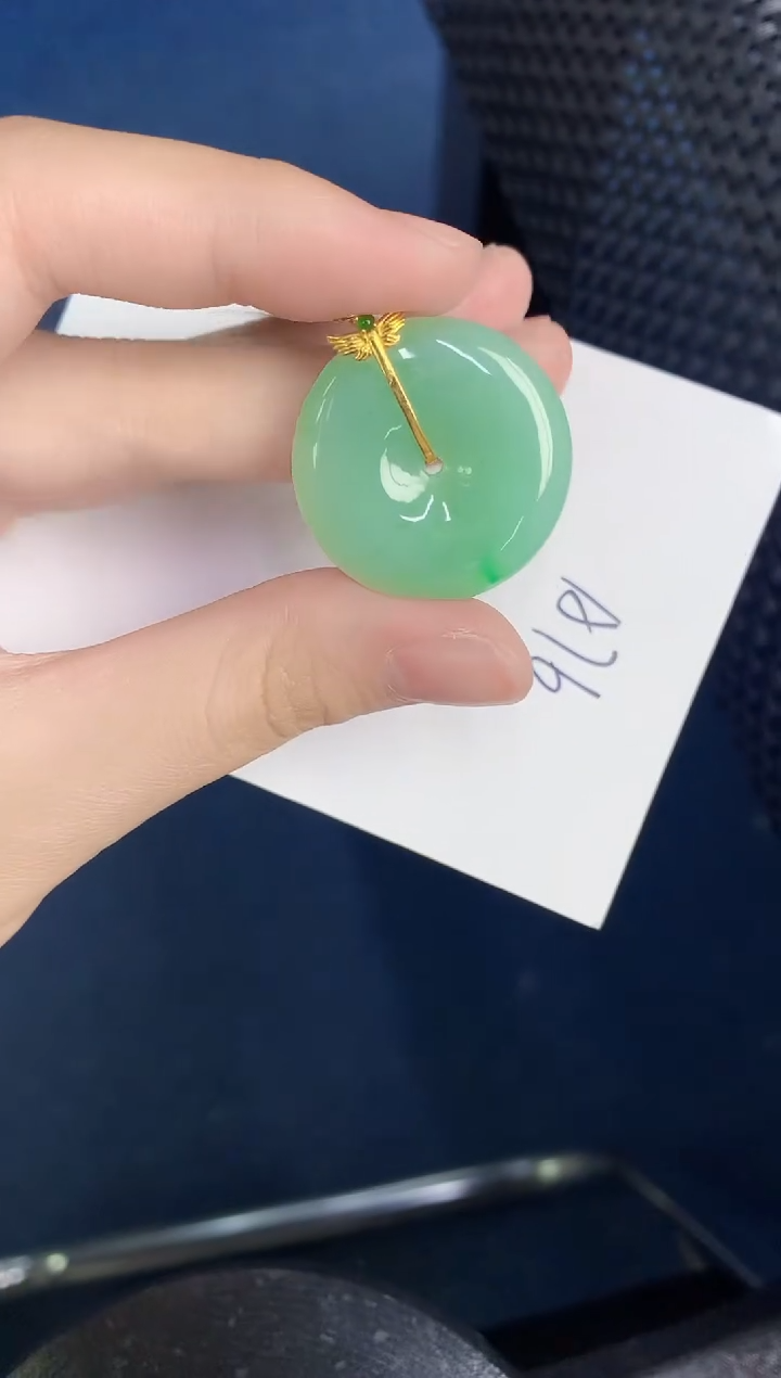 【闪购商品】翡翠颈饰18K金镶嵌000000000