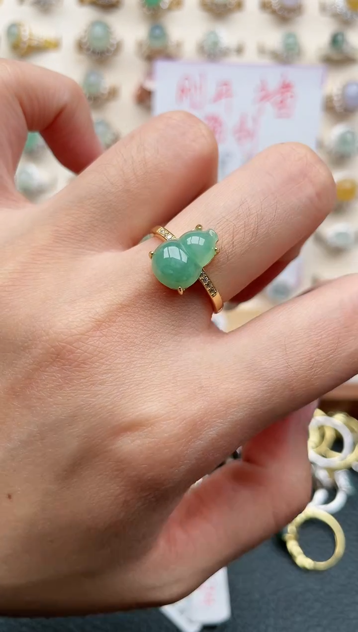 【闪购商品】翡翠戒指银S925镶嵌1111