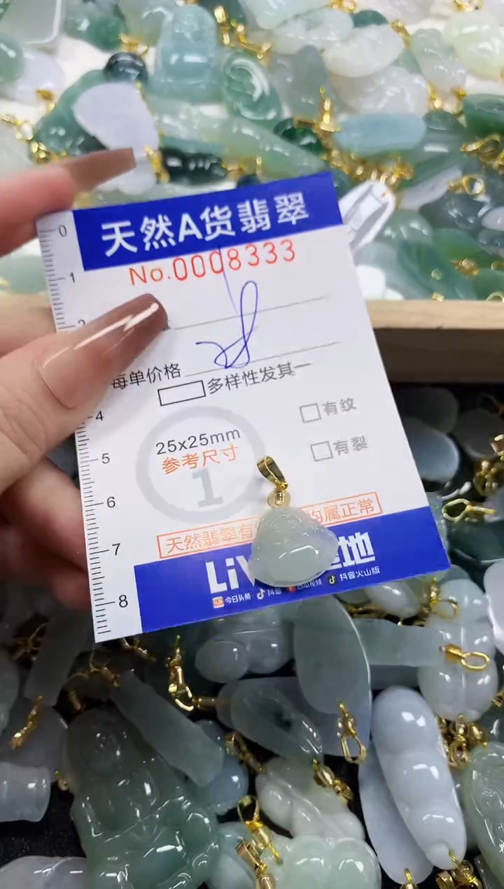 颈饰未镶嵌翡翠天然A货翡翠