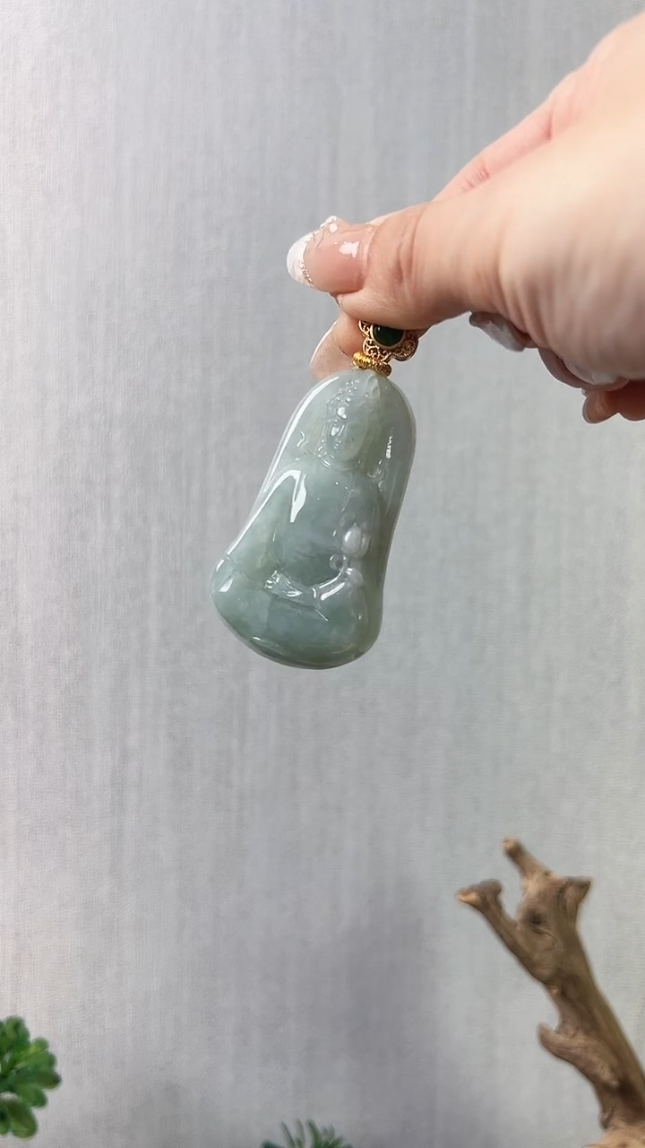 【闪购商品】翡翠颈饰未镶嵌观音