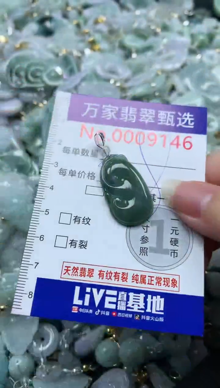 吊坠(不含链)未镶嵌翡翠9146