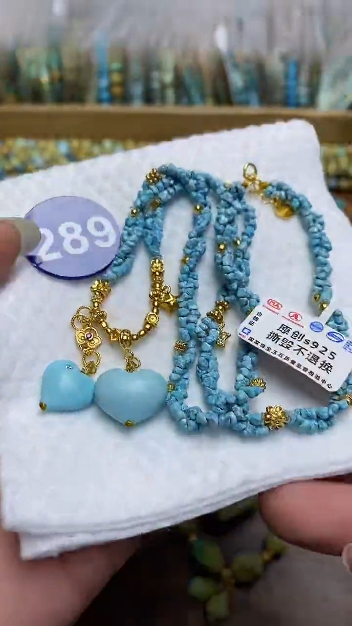 【闪购商品】绿松石项链银S925镶嵌289