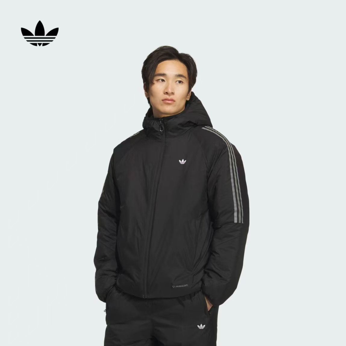 阿迪达斯三叶草 拒水防风保暖加厚运动保暖棉服男秋冬新款KH2024