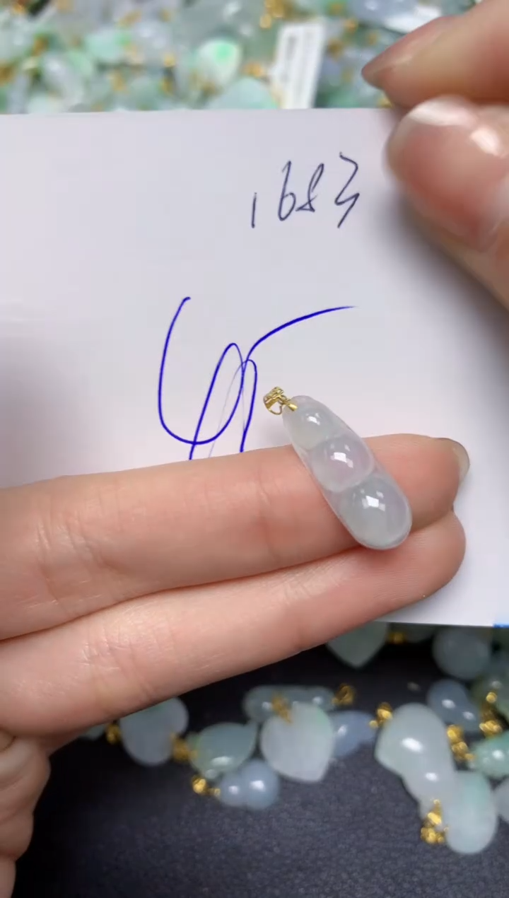 【闪购商品】翡翠颈饰18K金镶嵌 天然翡翠A货