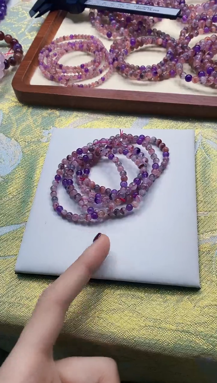 【闪购商品】水晶手串未镶嵌 超七黑加仑 多样性发一