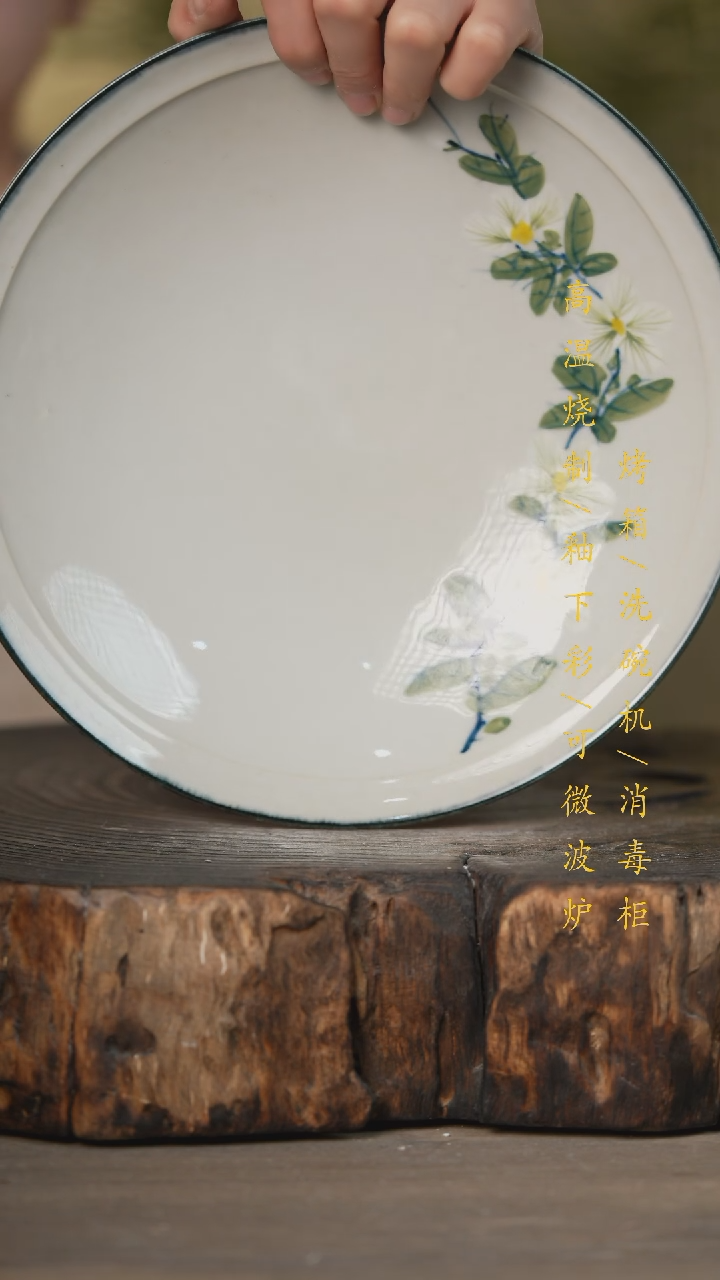 【闪购商品】瓷片景德镇高温釉下彩可微波烤箱洗碗机
