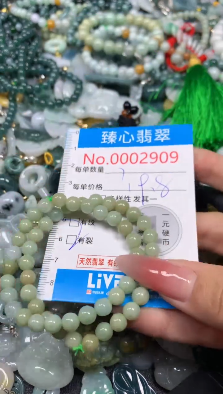 【闪购商品】翡翠颈饰未镶嵌含绳0002909