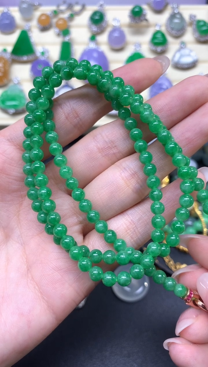 【闪购商品】翡翠项链未镶嵌珠链|16250+1625