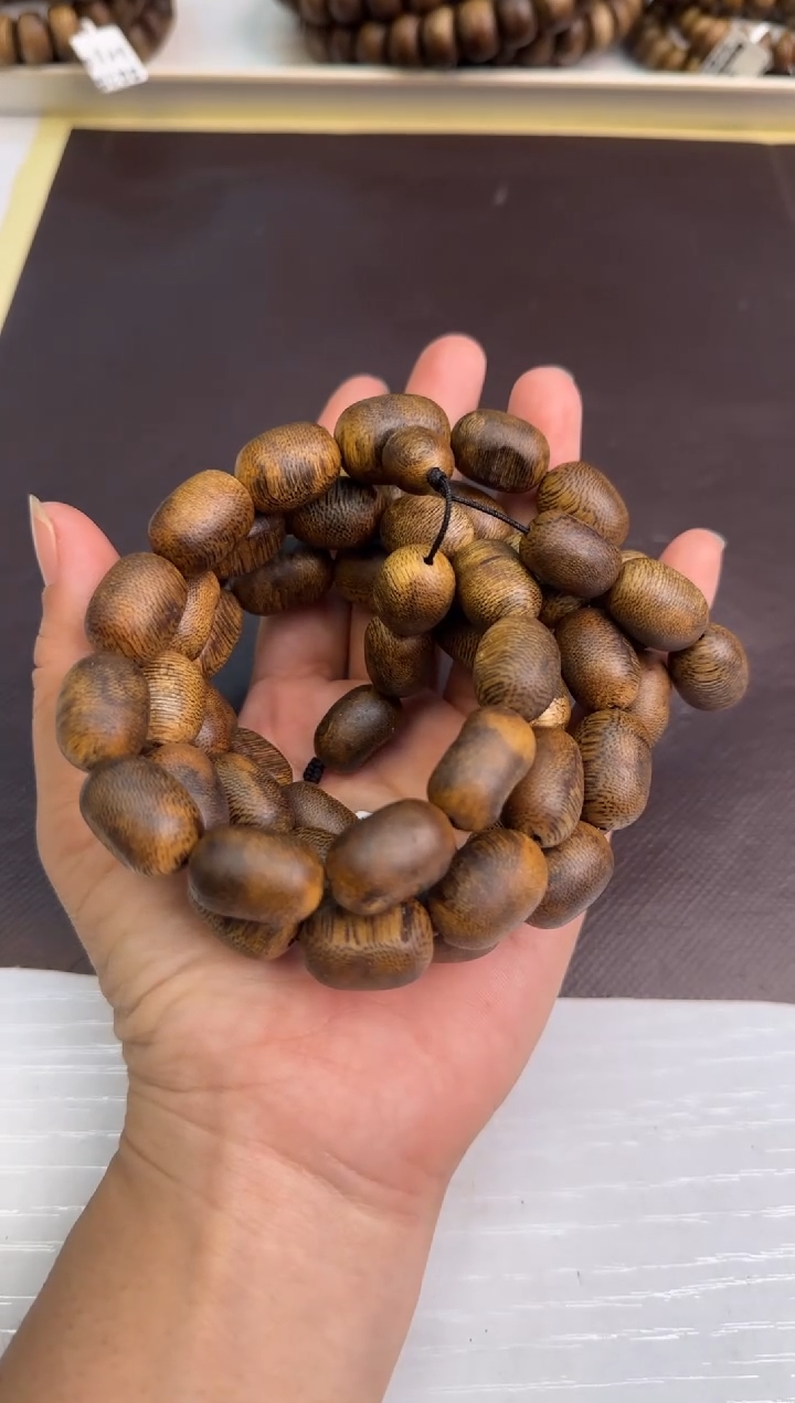 【闪购商品】沉香手串99沉海南老白棋留疤多圈53g多样性发1