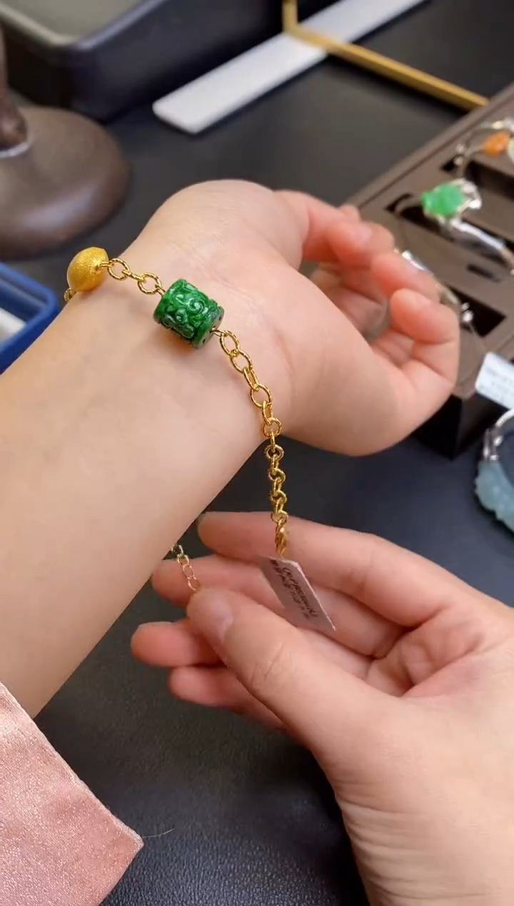 颈饰银S925镶嵌翡翠12787