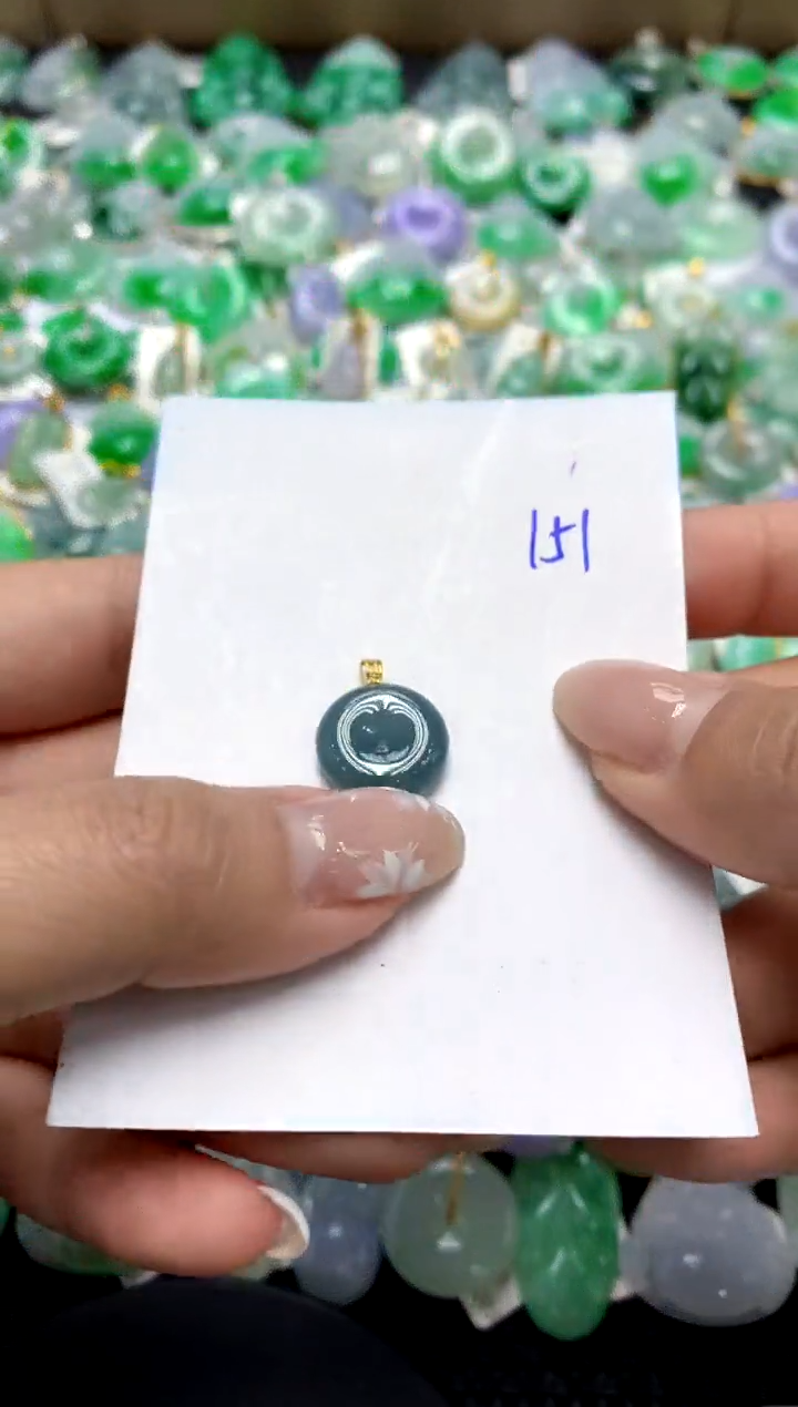 【闪购商品】翡翠颈饰18K金镶嵌111111111111