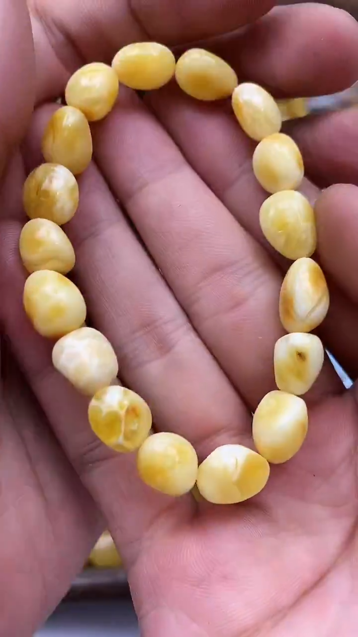 裸石蜜蜡未镶嵌手串