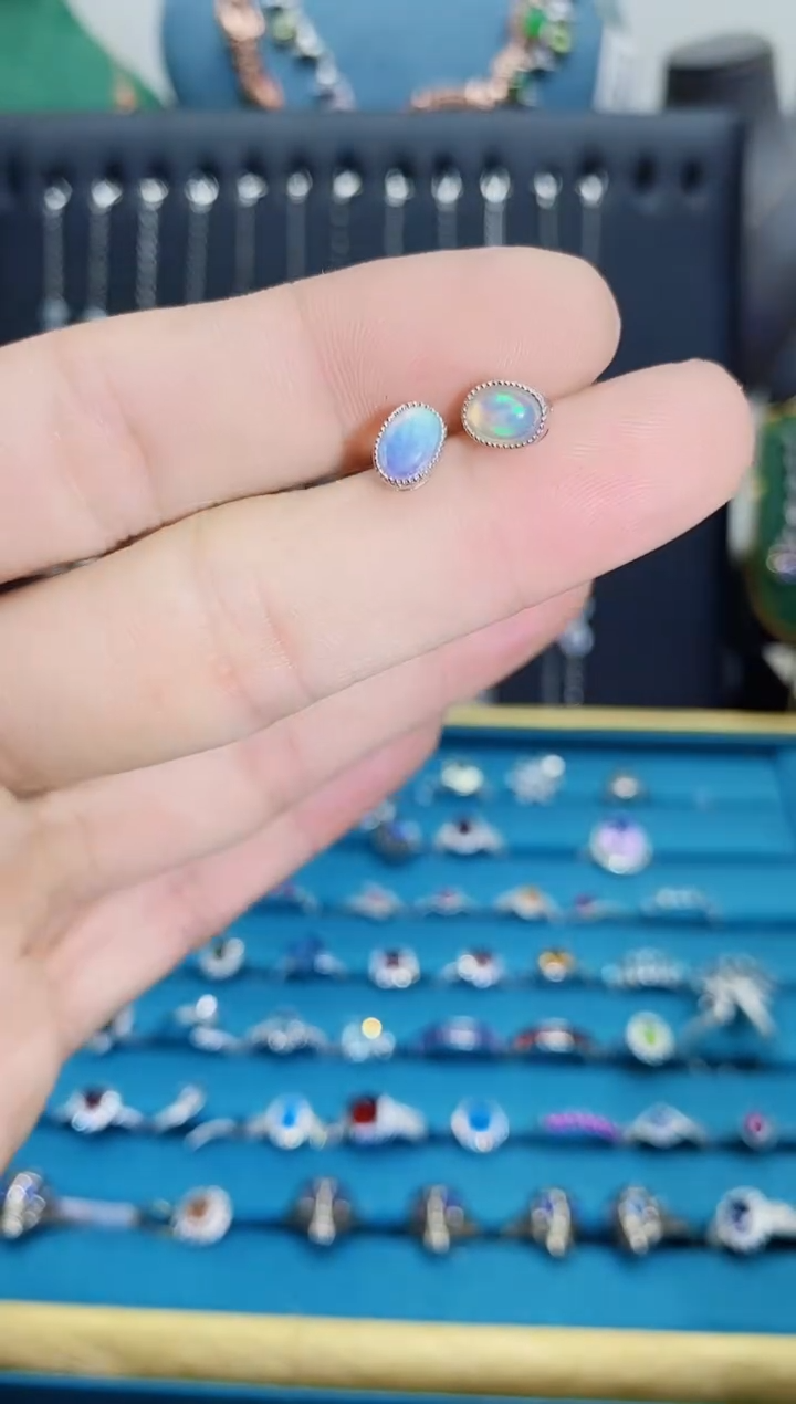 【闪购商品】欧泊珠宝奇石银S925镶嵌1121