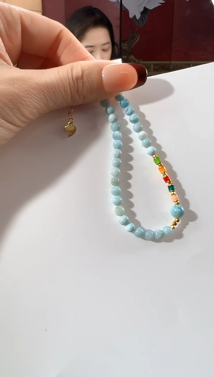 【闪购商品】针钠钙石（海纹石）手链未镶嵌KT24040804