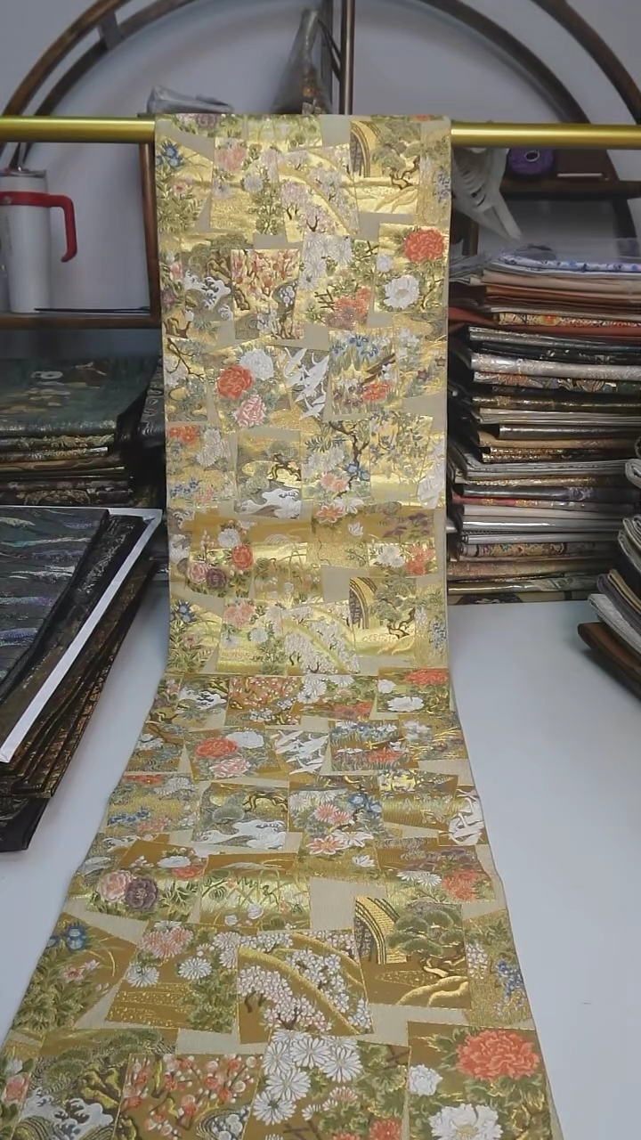 【闪购商品】织绣34西阵织六通花卉