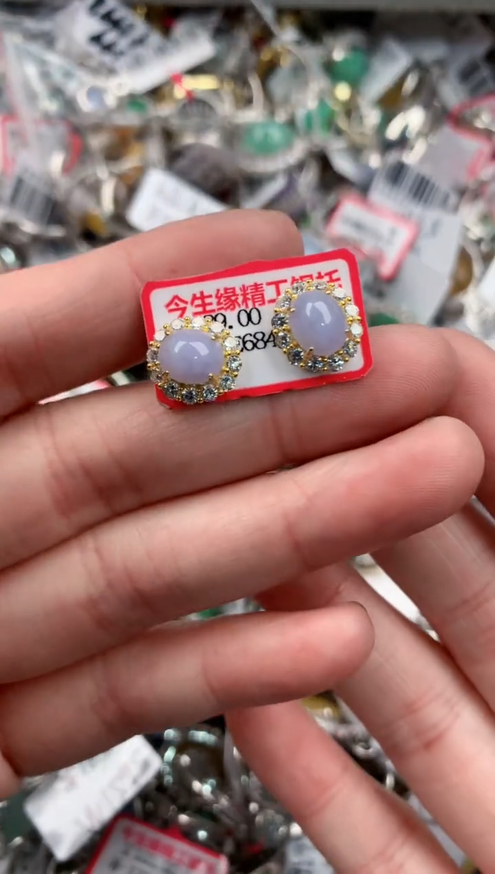 银S925镶嵌戒指翡翠999                 2