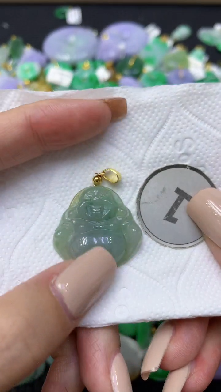 颈饰未镶嵌翡翠天然缅甸翡翠A货