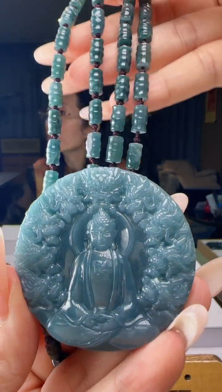 吊坠(赠链)未镶嵌翡翠多样性发其一YJ@@60B7J03757