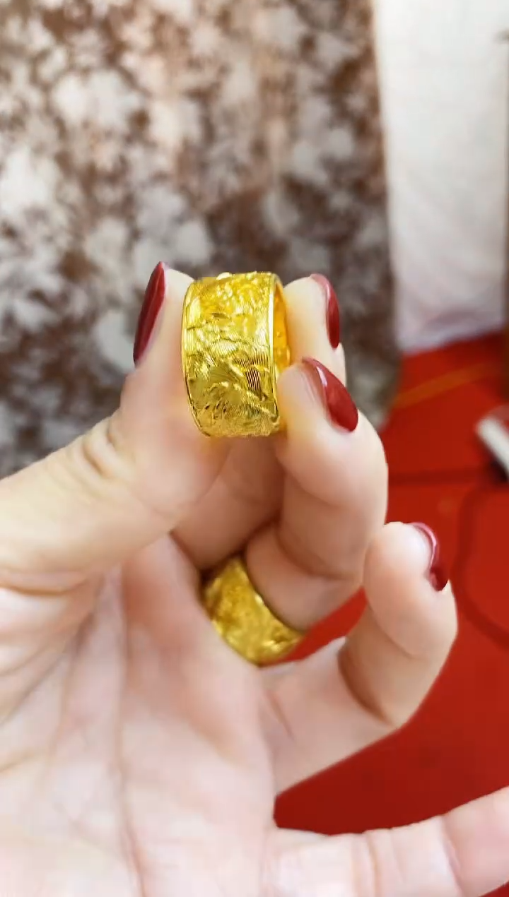 合金无014牡丹戒指
