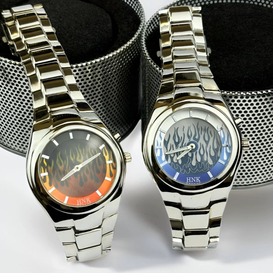 HNK异形手表原创火焰风格高级ins同款小众设计男士学生潮流腕表