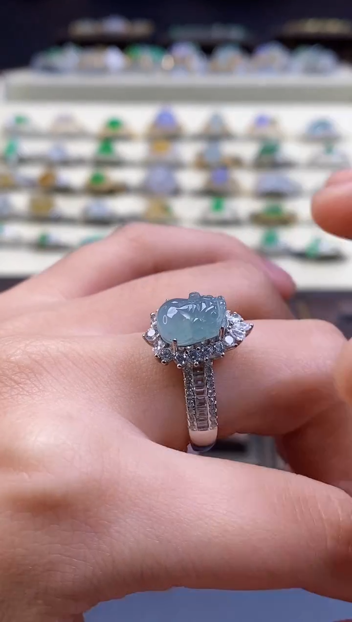 颈饰银S925镶嵌翡翠17815