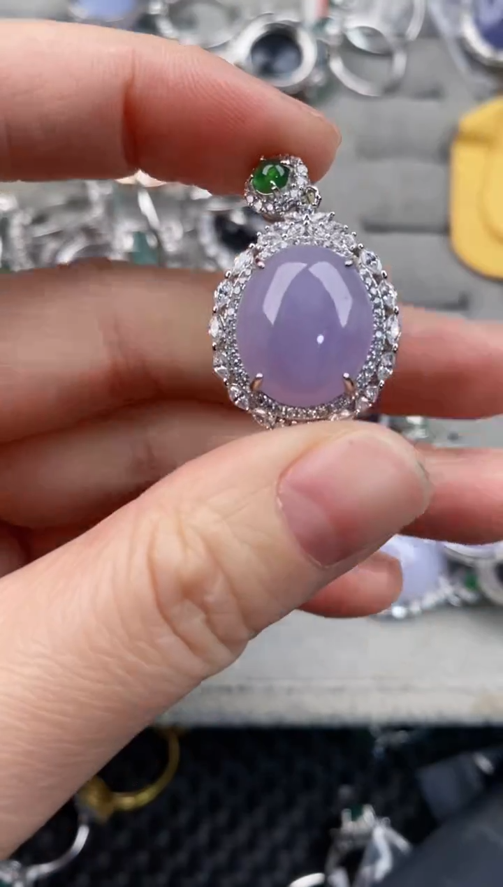 银S925镶嵌戒指翡翠777              9