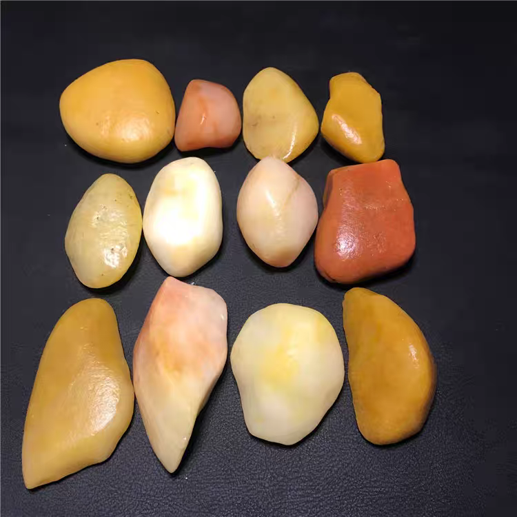 新疆戈壁三彩  盆景石 黄蜡石 三彩石 泥石（一物一图 多样性发货）