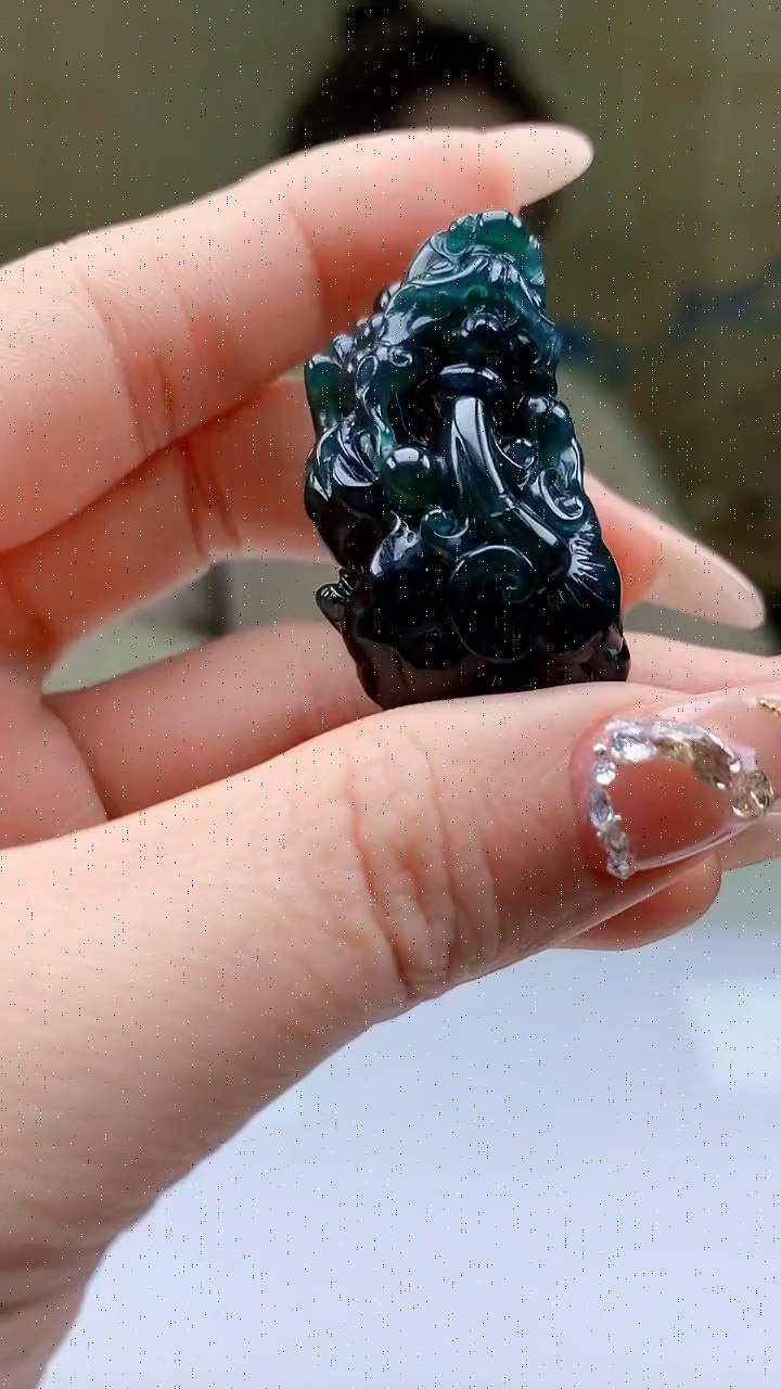 【闪购商品】定制翡翠未镶嵌4902ty-毛货挂件19