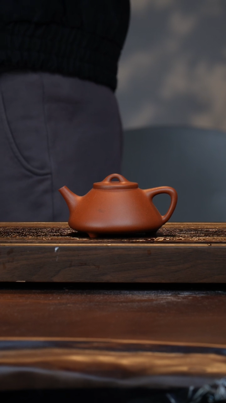 【闪购商品】紫砂茶壶自营大红泥微花石瓢不退换
