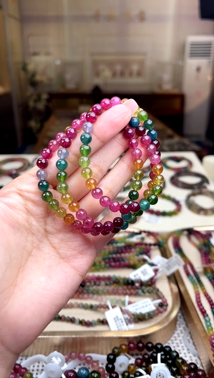 【闪购商品】碧玺/未镶嵌6mm+碧玺多圈多样性发货