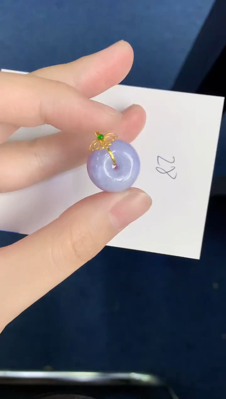 【闪购商品】翡翠颈饰18K金镶嵌000000000