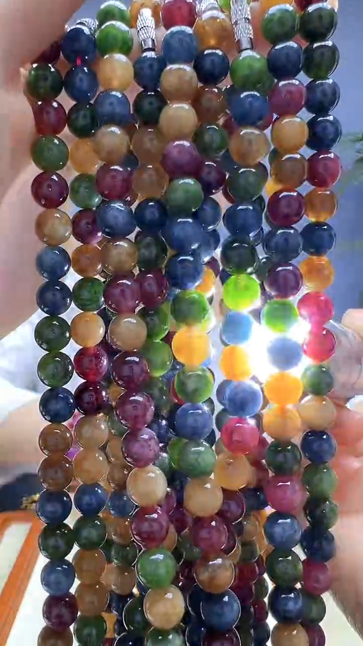 静柏diy严选颈饰黑美人项链8mm