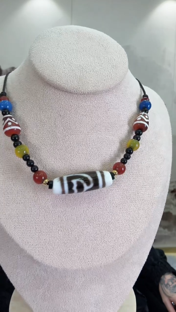 合金颈饰玛瑙/玉髓00528