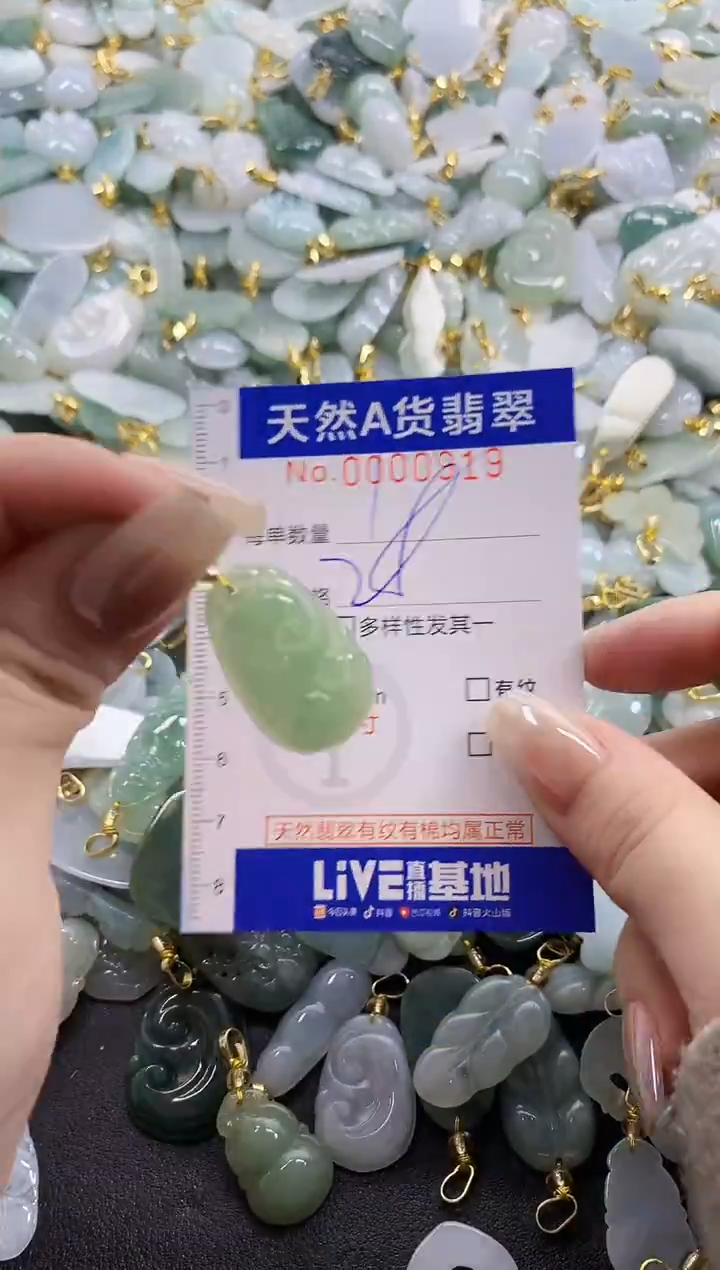 颈饰未镶嵌翡翠天然A货翡翠