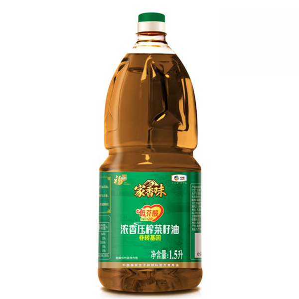 福临门家香味浓香压榨菜籽油 1.5L