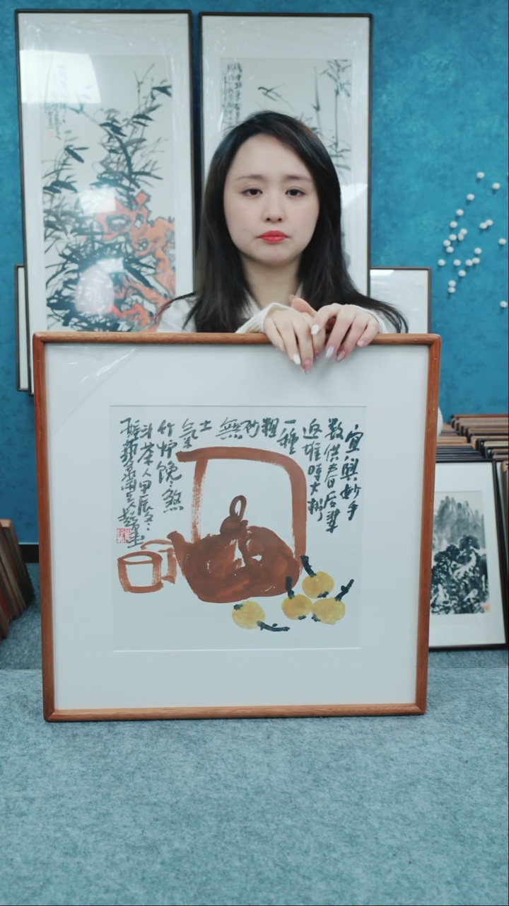 【闪购商品】国画50*50郑志超老师带框花鸟