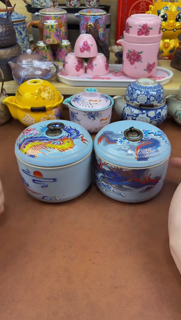 陶瓷茶具摆件旅行套组