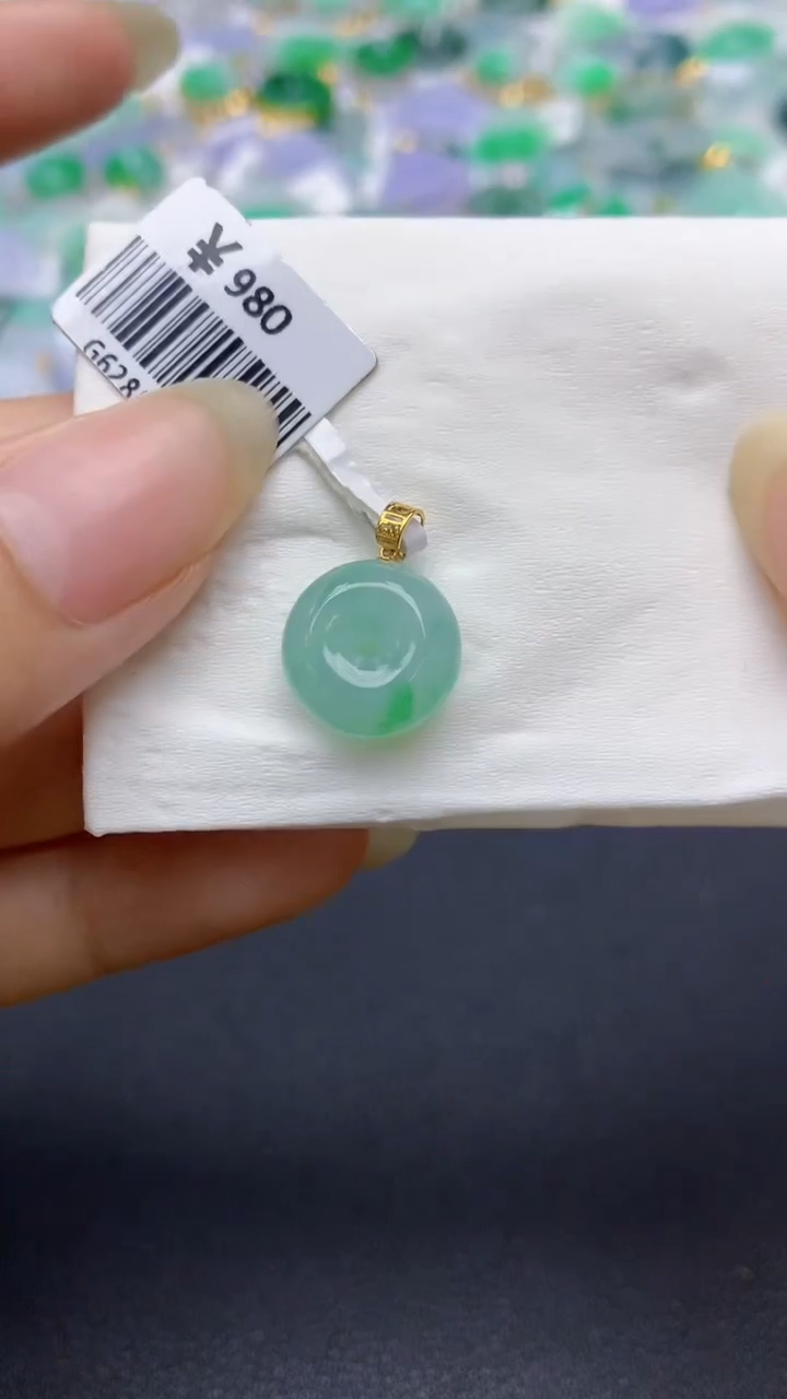 颈饰未镶嵌翡翠天然缅甸a货翡翠百元以上9元证书费自理