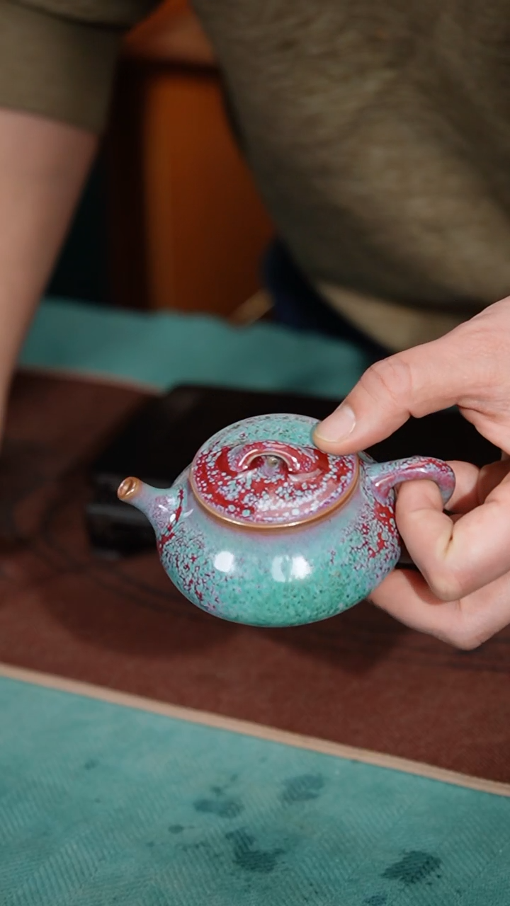 【闪购商品】76-1石瓢壶（苗幸伟 窑变随机）