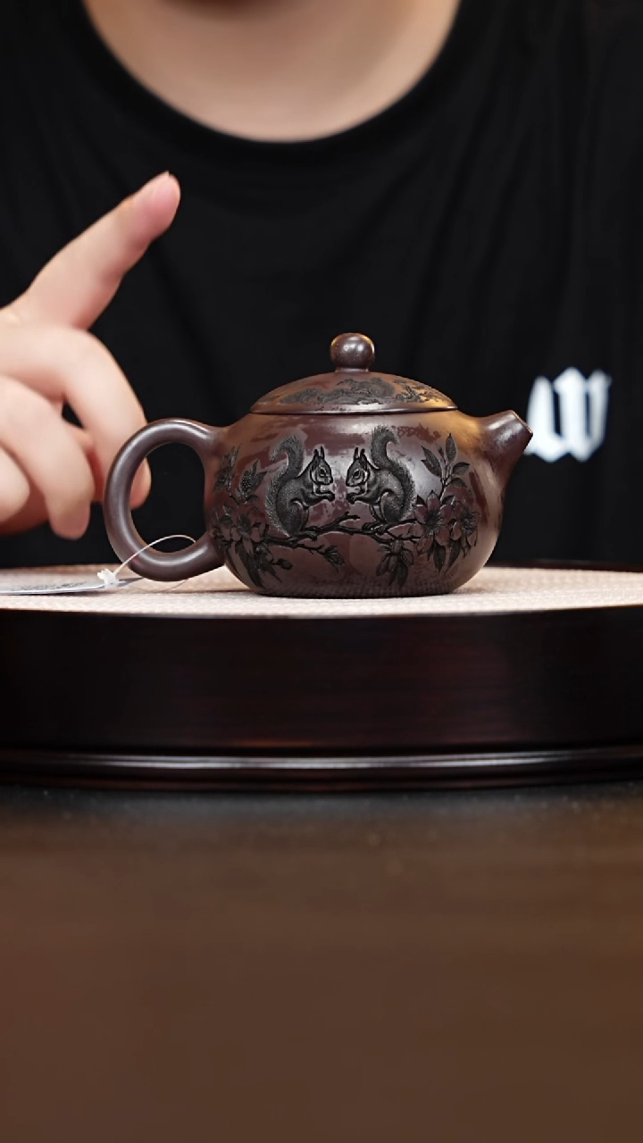 茶壶紫砂宜兴紫砂 西施壶 赤龙血砂 赵国静2