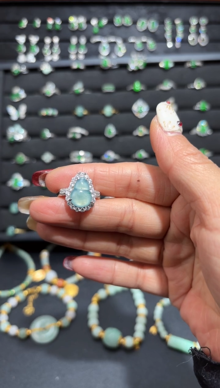 【闪购商品】翡翠颈饰银S925镶嵌葫芦/支持复检/一件