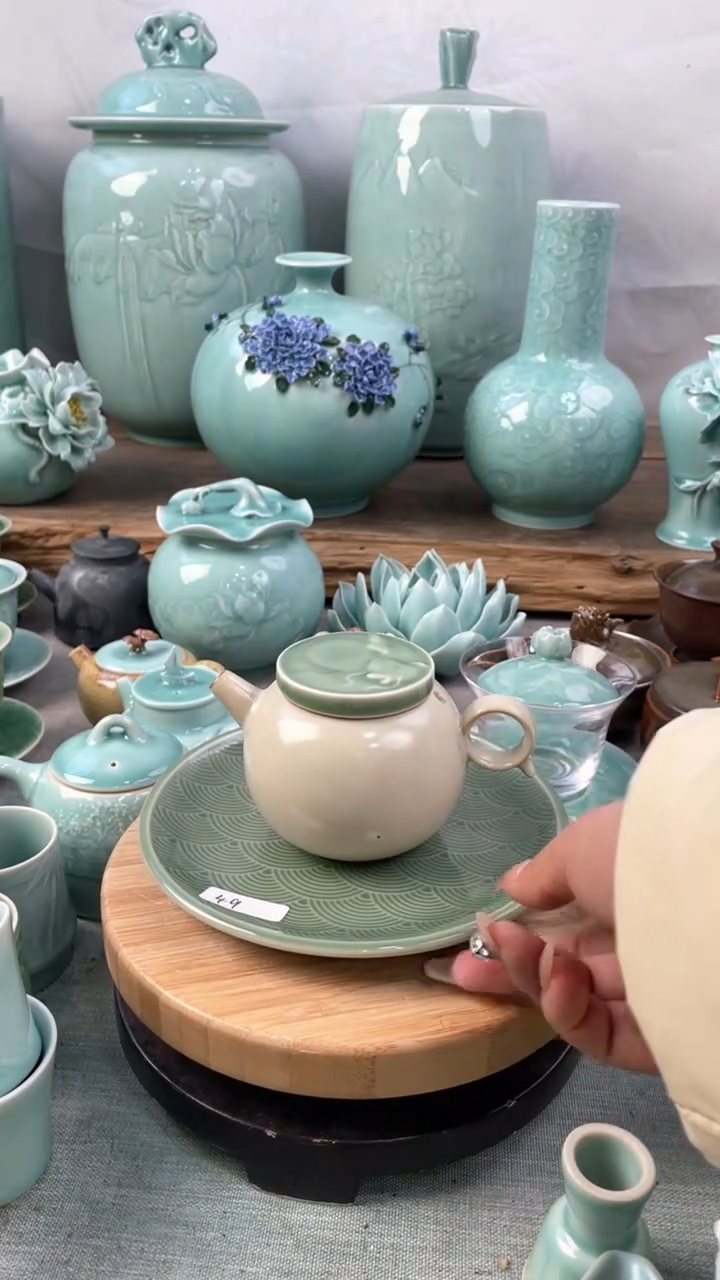 【闪购商品】特价 微瑕 慧仙青瓷